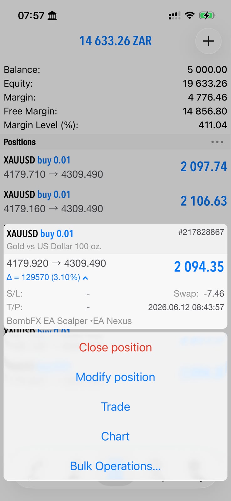 Mandla R. BombFX profit
